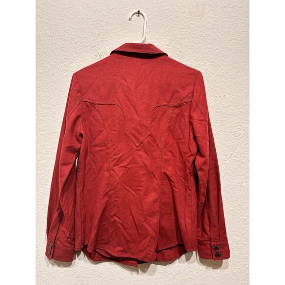 Pendleton red wool women’s shirt flannel western style medium - Picture 5 of 8